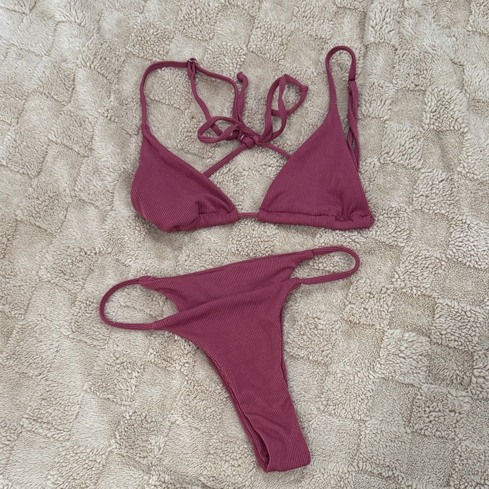 Women's Swimwear Set in Burgundy